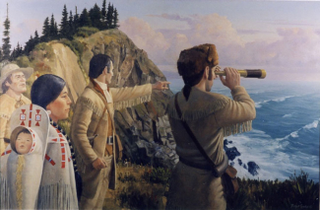 This image of Sacagawea observing ORVs racing on the Oregon coast is disputed by some as being altered from reality. Critics believe it may not even be a photograph.